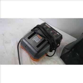 Ridgid Reciprocating Saw, Class 2 Battery Charger, Tool Bag