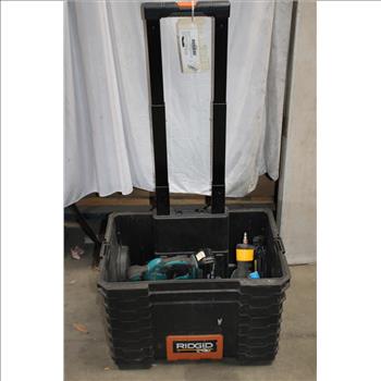 Ridgid Rolling Tool Box And Makita, Dewalt Mix Tool