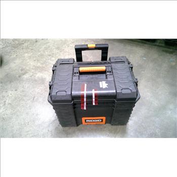 RIDGID Rolling Tool Box With Mixed Tool Lot