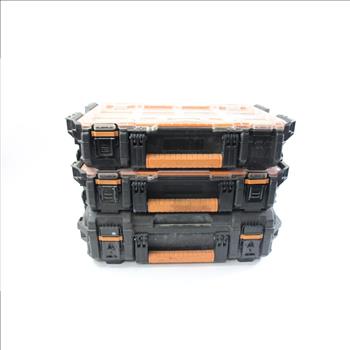 Ridgid Stackable Toolboxes, 3 Pieces