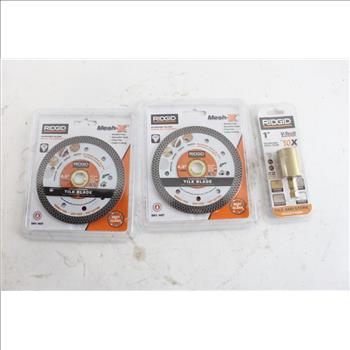 Ridgid Tile Blade, And Diamond Hole Saw