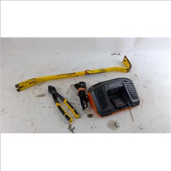 Ridgid Tool Battery Charger And More 3 Pieces
