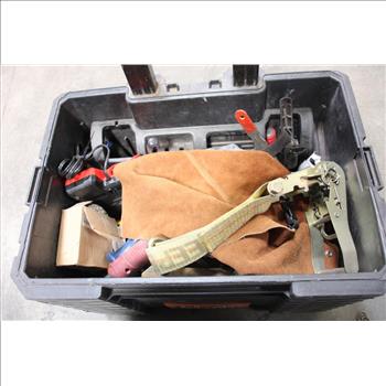 Ridgid Tool Box With Assorted Tools