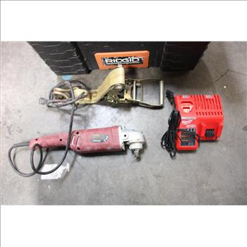 Ridgid Tool Box With Assorted Tools
