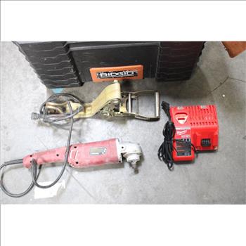 Ridgid Tool Box With Assorted Tools