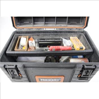 Ridgid Tool Box With Assorted Tools