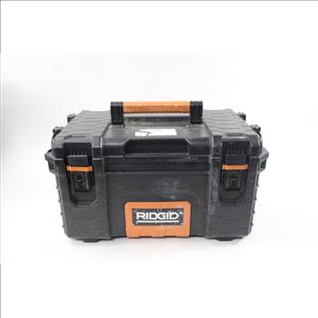 Ridgid Tool Box With Assorted Tools