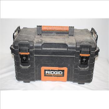 Ridgid Tool Box With Jack Stand, File, And More