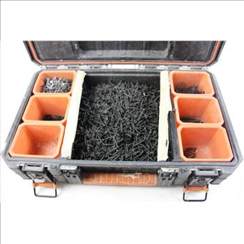 Ridgid Tool Box With Nails, 10+ Pieces