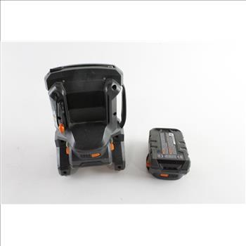 Ridgid Work Radio With Ridgid Battery Pack, 2 Pieces