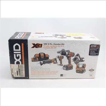 Ridgid X4 18v 5 Piece Combo Kit