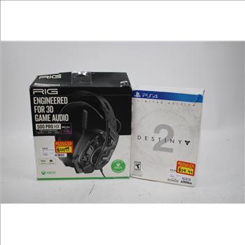 RIG 500 Pro HX Headset, Xbox One Charging Station, Limited Edition Destiny 2, 3 Pieces