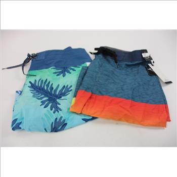Rip Curl Swim Trunks, Size 32, 2 Pieces