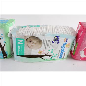 Rite Aid And Maxi Thin Pads And Diaper Packs 3 Pieces