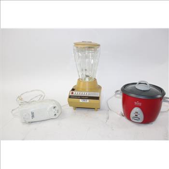 Rival Rice Cooker, Blender And More 3 Pieces
