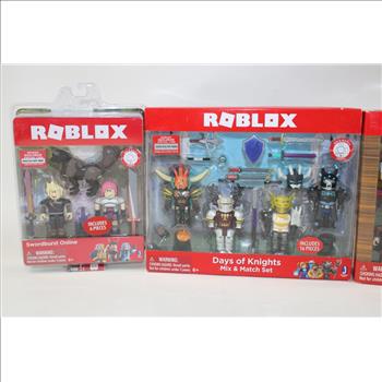 Roblox Swordburst Online Figures, Roblox Days Of Knights Mix And Match Set, And More 4 Pieces Total