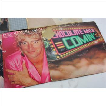 Rod Stewart Greatest Hits, Flashdance Soundtrack, And More Records, 9 Pieces