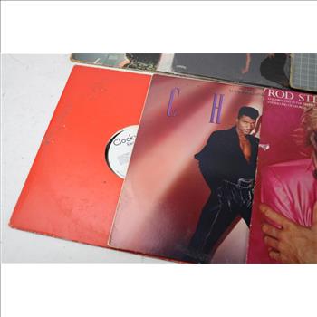 Rod Stewart Greatest Hits, Flashdance Soundtrack, And More Records, 9 Pieces