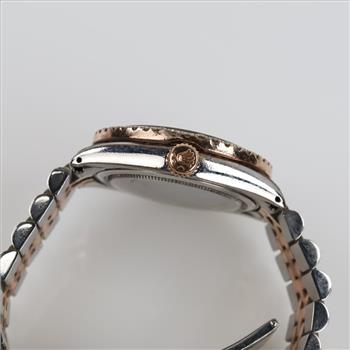 Rolex 1.32cts TW Diamond Gold Accent Perpetual Watch-Evaluated By Our Certified Gemologist-AGS/GIA
