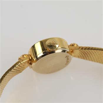 Rolex 14kt Gold Diamond Dress Watch-Evaluated By Our Certified Gemologist-AGS/GIA