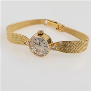 Rolex 14kt Gold Diamond Dress Watch-Evaluated By Our Certified Gemologist-AGS/GIA