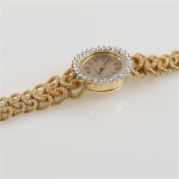 Rolex 14kt Gold Diamond Vintage Cocktail Watch-Evaluated By Our Certified Gemologist-AGS/GIA