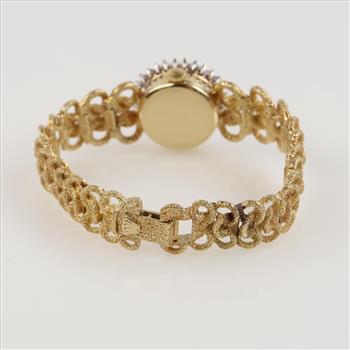 Rolex 14kt Gold Diamond Vintage Cocktail Watch-Evaluated By Our Certified Gemologist-AGS/GIA