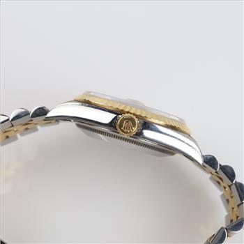 Rolex 18kt Gold Accent DateJust Watch- Evaluated By Our Certified Gemologist-AGS/GIA