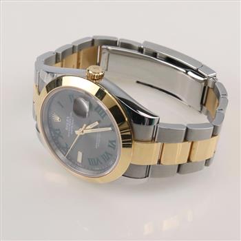 Rolex 18kt Gold And Stainless Steel DateJust Watch-Evaluated By Our Certified Gemologist-AGS/GIA