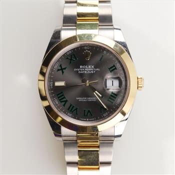 Rolex 18kt Gold And Stainless Steel DateJust Watch-Evaluated By Our Certified Gemologist-AGS/GIA