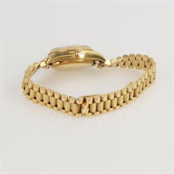 Rolex 18kt Gold Diamond DateJust Watch-Evaluated By Our Certified Gemologist-AGS/GIA