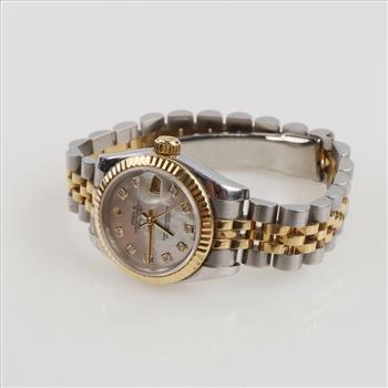 Rolex 18kt Gold Oyster Perpetual DateJust Watch- Evaluated By Our Certified Gemologist - AGS / GIA