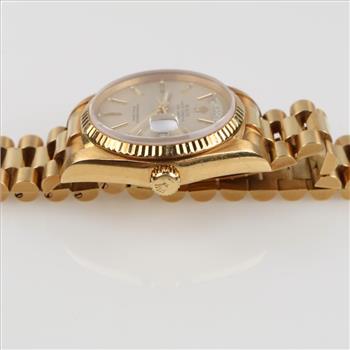 Rolex 18kt Gold President Oyster Perpetual Day/Date Watch-Evaluated By Certified Gemologist-AGS/GIA
