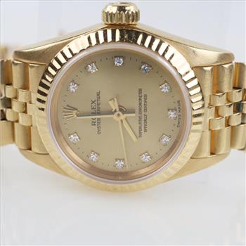 Rolex 18kt Gold President Watch-Evaluated By Our Certified Gemologist-AGS/GIA