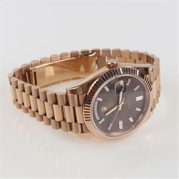Rolex 18kt Gold Presidential Day/Date Watch-Evaluated By Our Certified Gemologist - AGS / GIA
