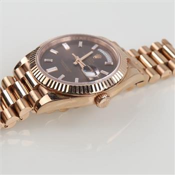 Rolex 18kt Gold Presidential Day/Date Watch-Evaluated By Our Certified Gemologist - AGS / GIA