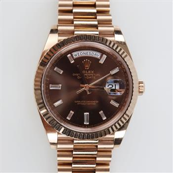 Rolex 18kt Gold Presidential Day/Date Watch-Evaluated By Our Certified Gemologist - AGS / GIA