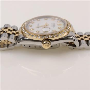 Rolex Date Just 2.10ctTW Diamond Watch - Evaluated By Our Certified Gemologist-AGS/GIA