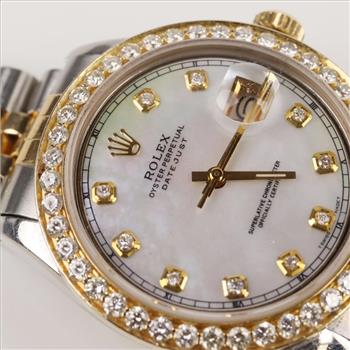 Rolex Date Just 2.10ctTW Diamond Watch - Evaluated By Our Certified Gemologist-AGS/GIA