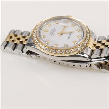 Rolex Date Just 2.10ctTW Diamond Watch - Evaluated By Our Certified Gemologist-AGS/GIA