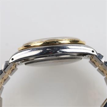 Rolex DateJust 0.60ct TW Diamond 18kt Gold Accent Watch- Evaluated By Certified Gemologist-AGS/GIA