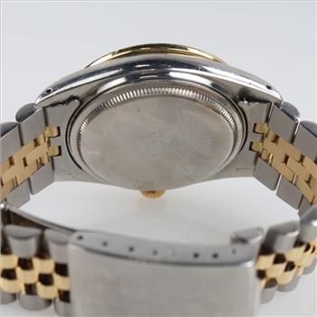 Rolex DateJust 0.60ct TW Diamond 18kt Gold Accent Watch- Evaluated By Certified Gemologist-AGS/GIA