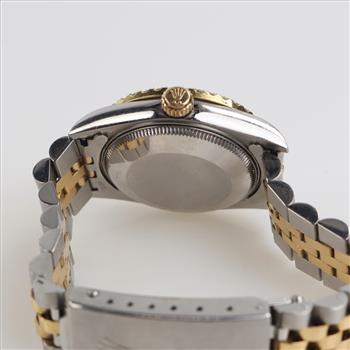 Rolex DateJust 1.23ctTW Diamond 18kt Gold Accent Watch -Evaluated By Certified Gemologist-AGS/GIA