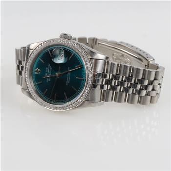 Rolex DateJust 1.25cts TW Diamond Watch-Evaluated By Our Certified Gemologist-AGS/GIA