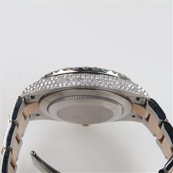 Rolex DateJust 14.29cts TW Diamond  Watch- Evaluated By Our Certified Gemologist-AGS/GIA