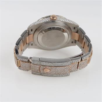 Rolex DateJust 14.29cts TW Diamond  Watch- Evaluated By Our Certified Gemologist-AGS/GIA