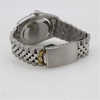 Rolex Datejust 14kt White Gold Accent Watch- Evaluated by our Certified Gemologist-AGS/GIA