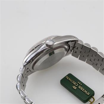 Rolex Datejust 14kt White Gold Accent Watch- Evaluated by our Certified Gemologist-AGS/GIA