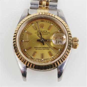Rolex DateJust 18kt Gold And Stainless Steel Watch-Evaluated By Our Certified Gemologist - AGS / GIA