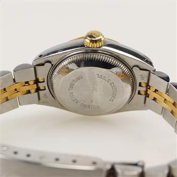 Rolex DateJust 18kt Gold Diamond Dial Watch-Evaluated By Our Certified Gemologist-AGS/GIA